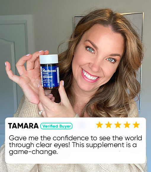 Herboxa Vision product review: "Gave me the confidence to see the world through clear eyes! This supplement is a game-changer."